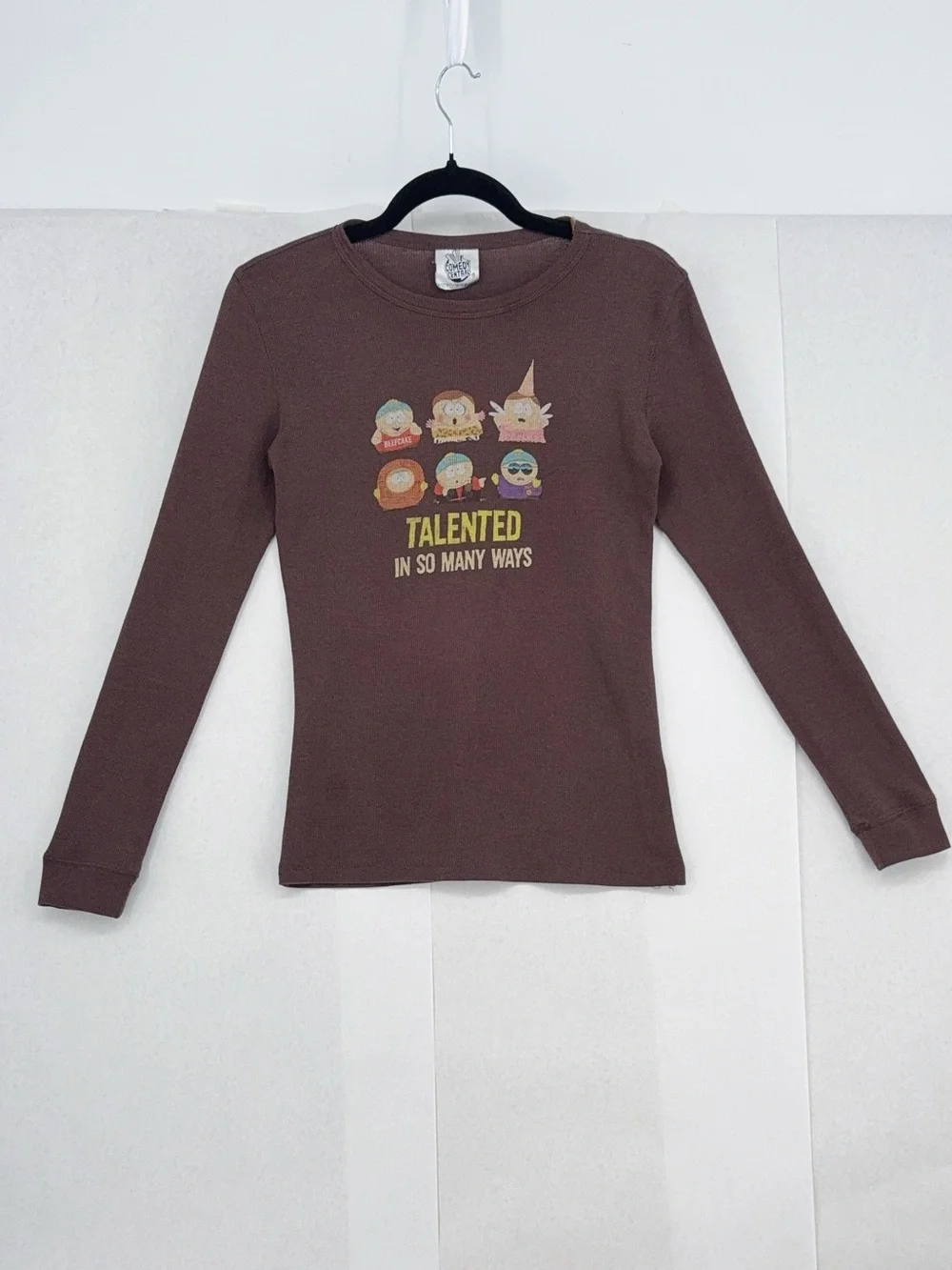 2006 Comedy Central South Park Waffle Longsleeve Shirt Talented So Many Ways